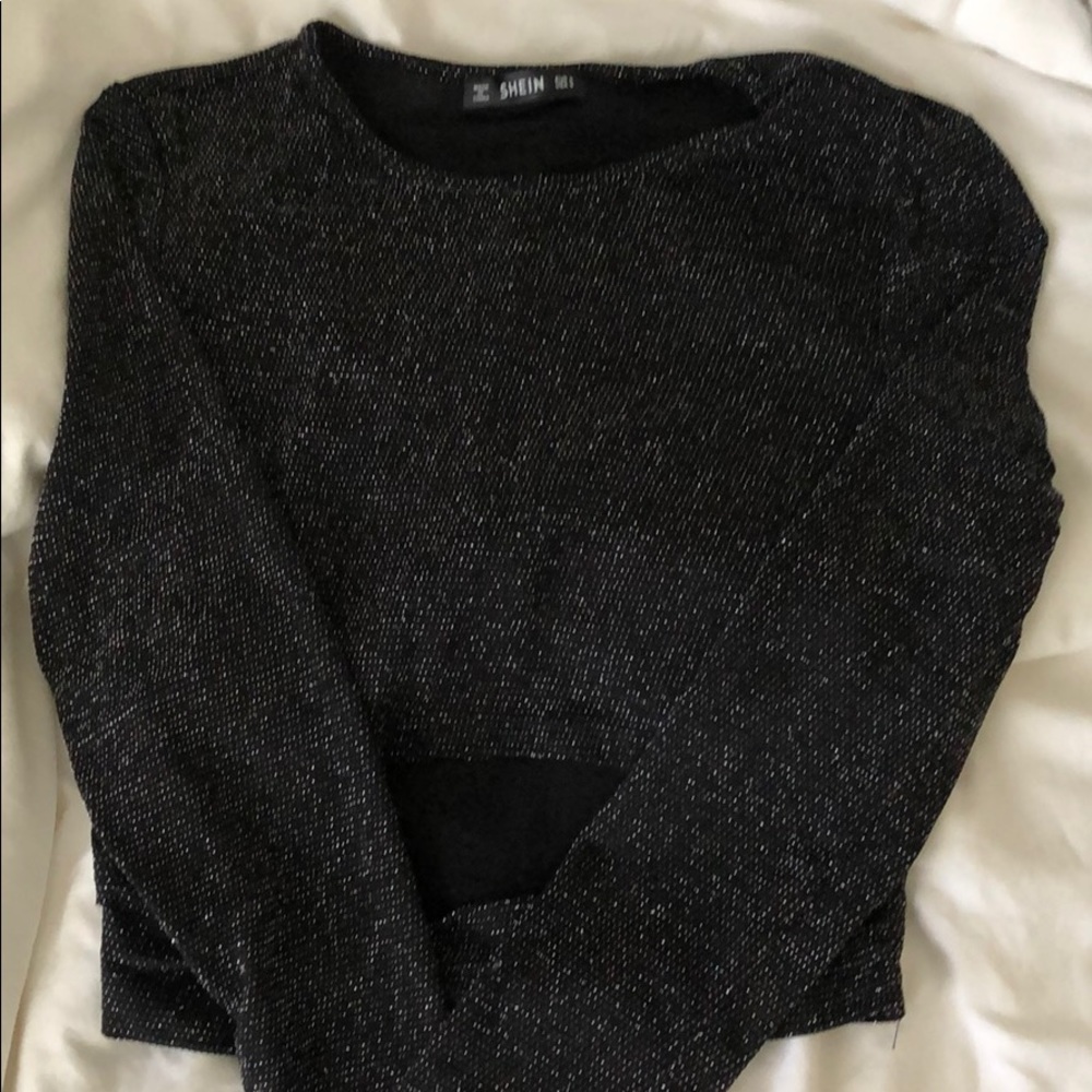 Sparkly Cut-out Top